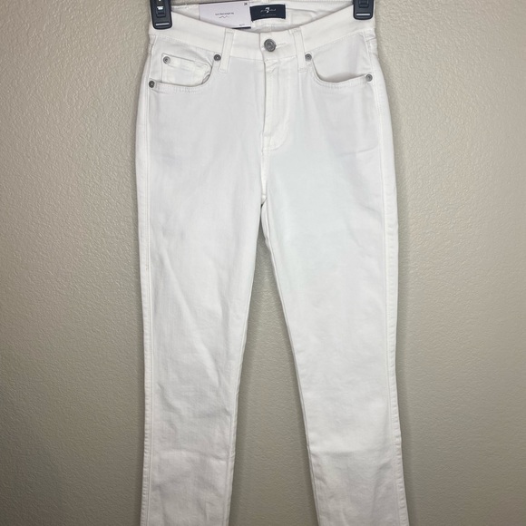 NEW 7 For All Mankind Kimmie Straight Leg Slim Illusion Luxe Jeans / Size 24 - Picture 3 of 7